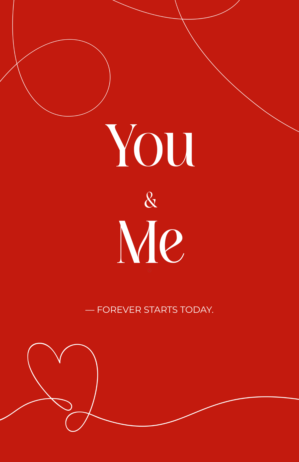 Free Romantic Quote Love Poster Template