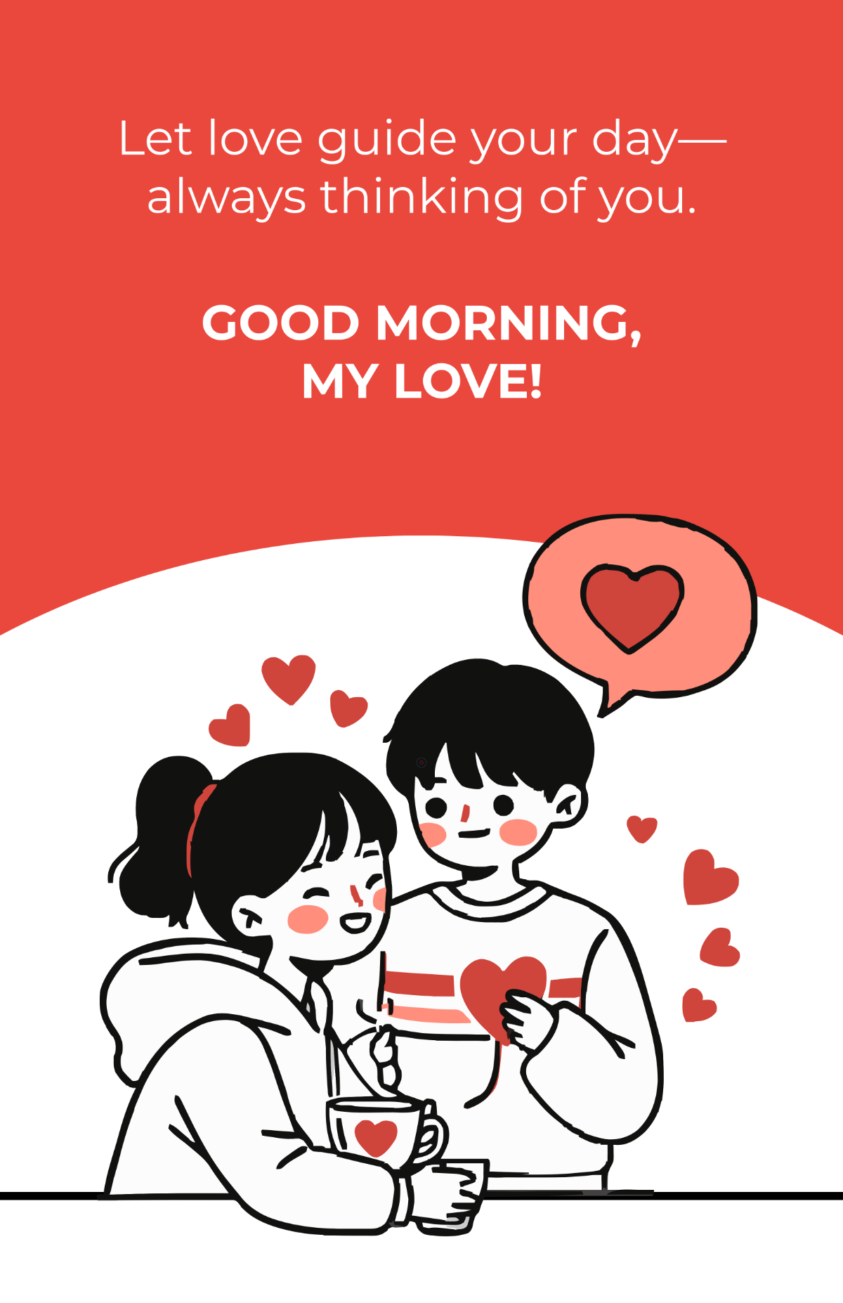 Free Good Morning Love Poster Template