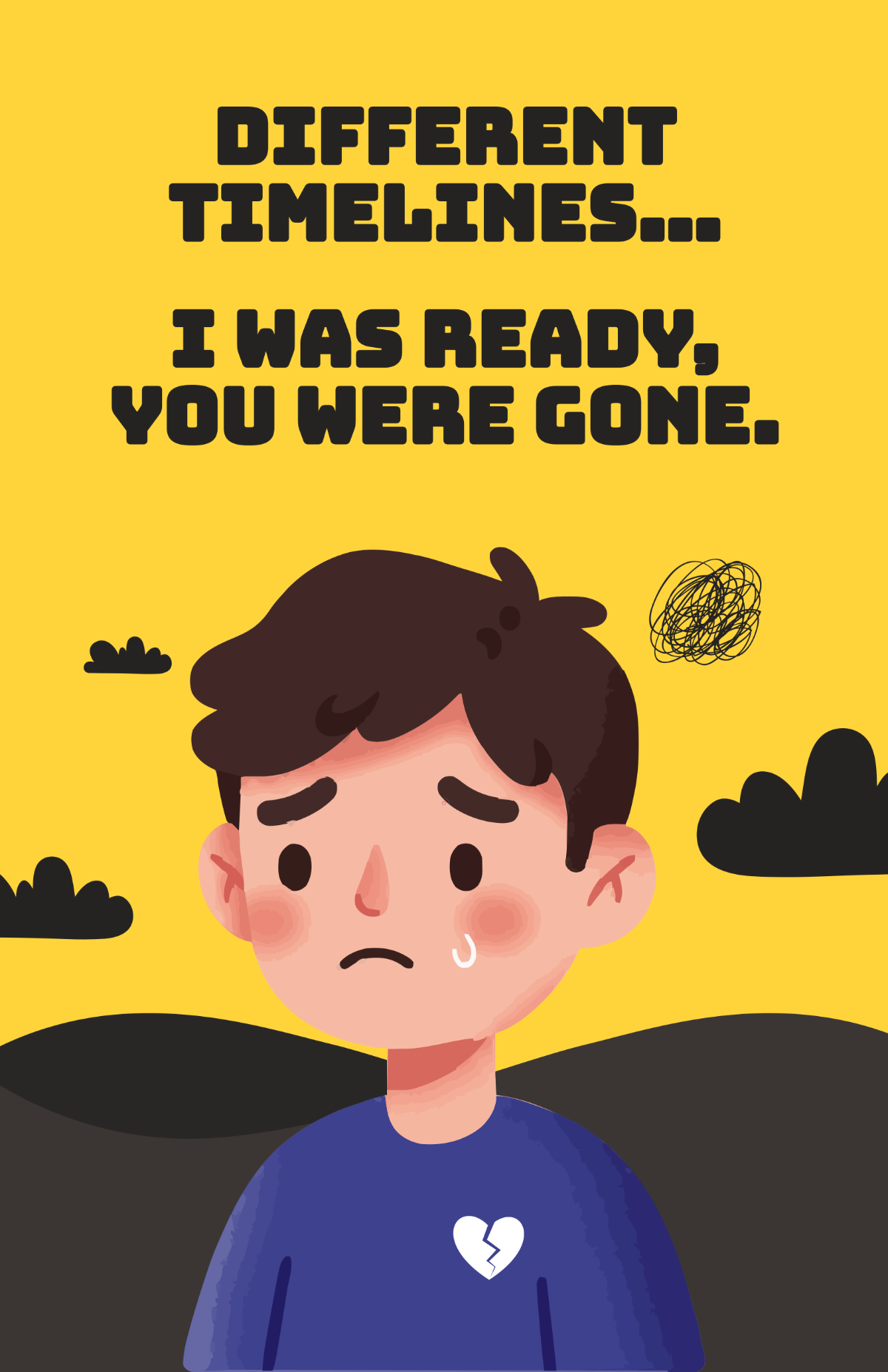 Free Creative Sad Love Poster Template