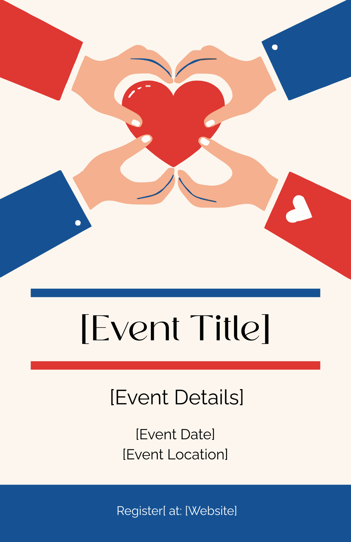 Free Blank Charity Run Poster Template
