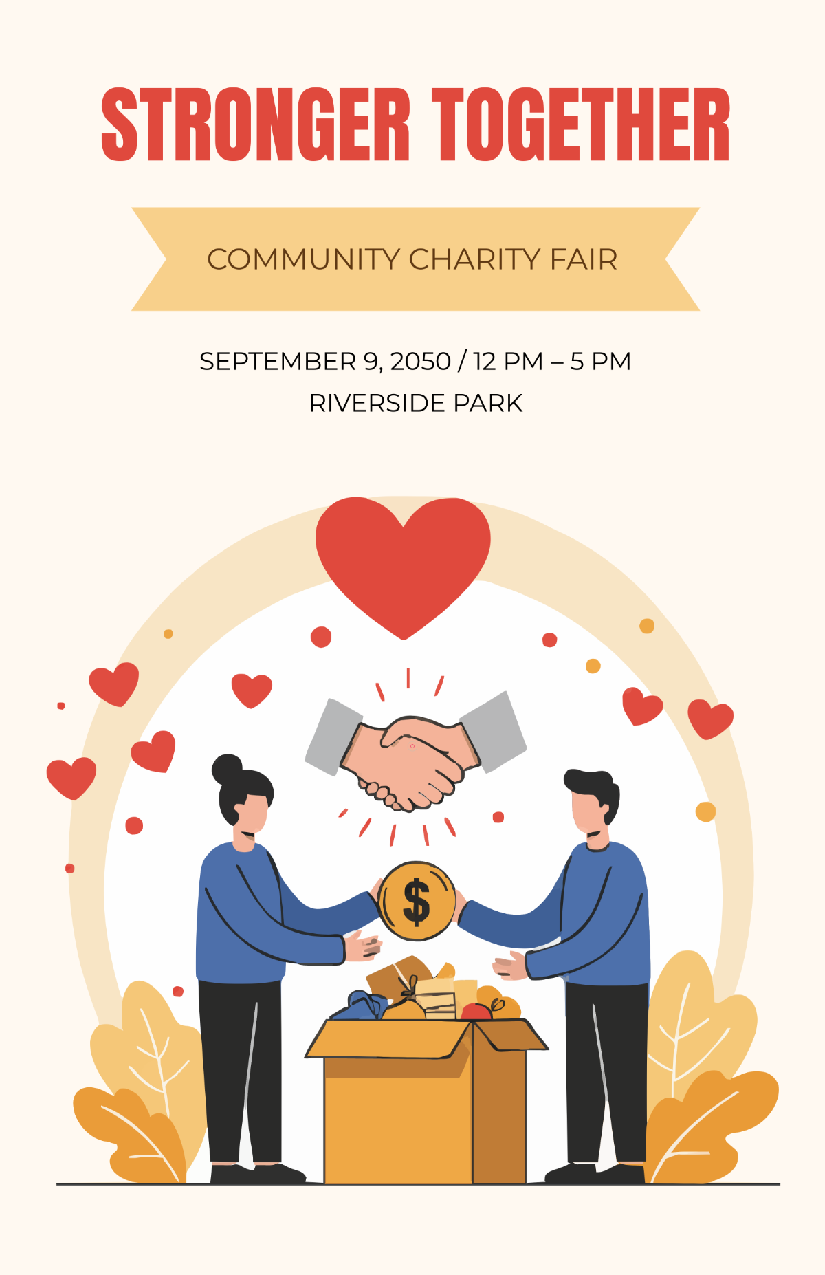 Free Community Charity Poster Template
