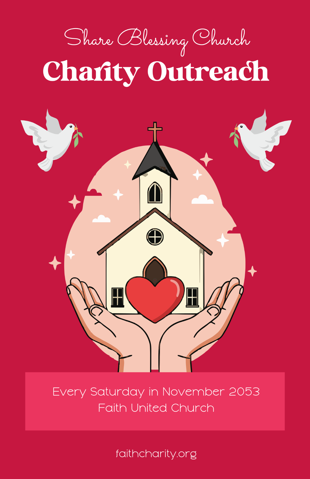 Free Church Charity Poster Template