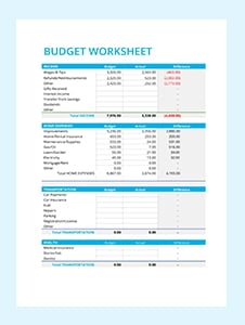 travel budget planner spreadsheet