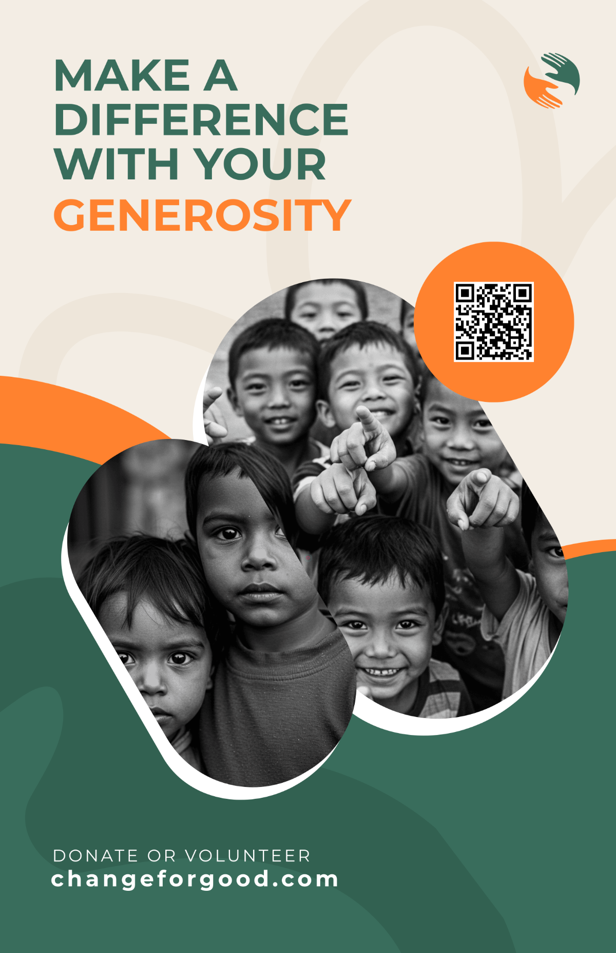 Free Graphic Charity Poster Design Template