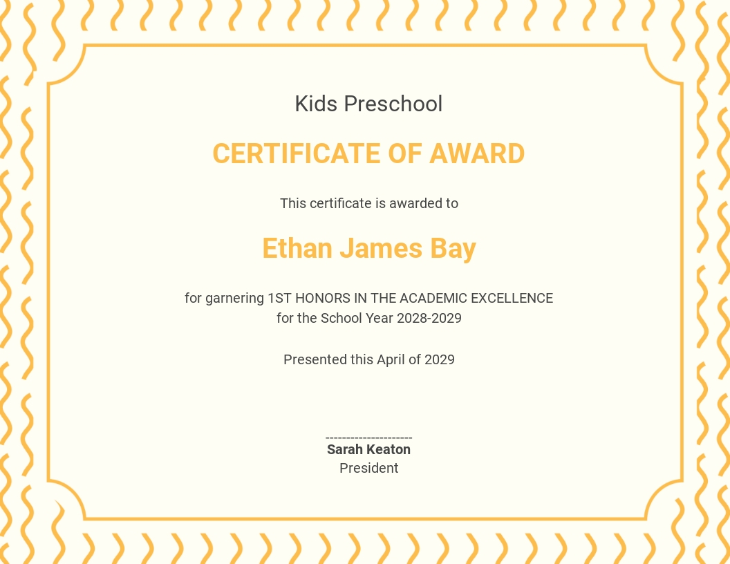 16+ FREE Kids Certificate Templates [Customize &amp; Download] | Template.net