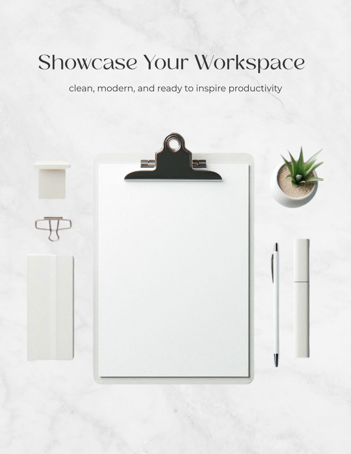 Free Office Flatlay Photo Template to Edit Online