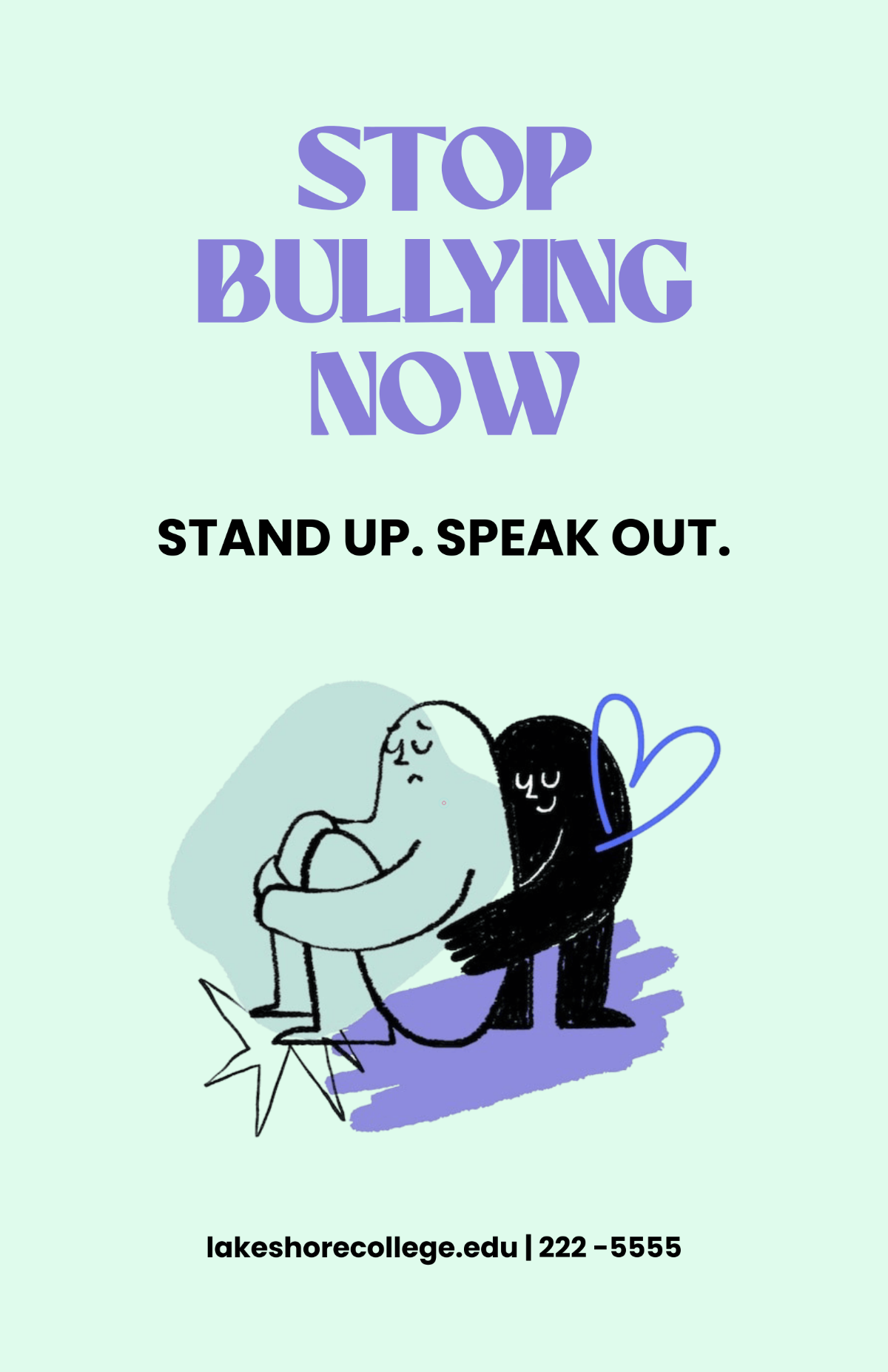 Free Modern College Anti-Bullying Poster Template