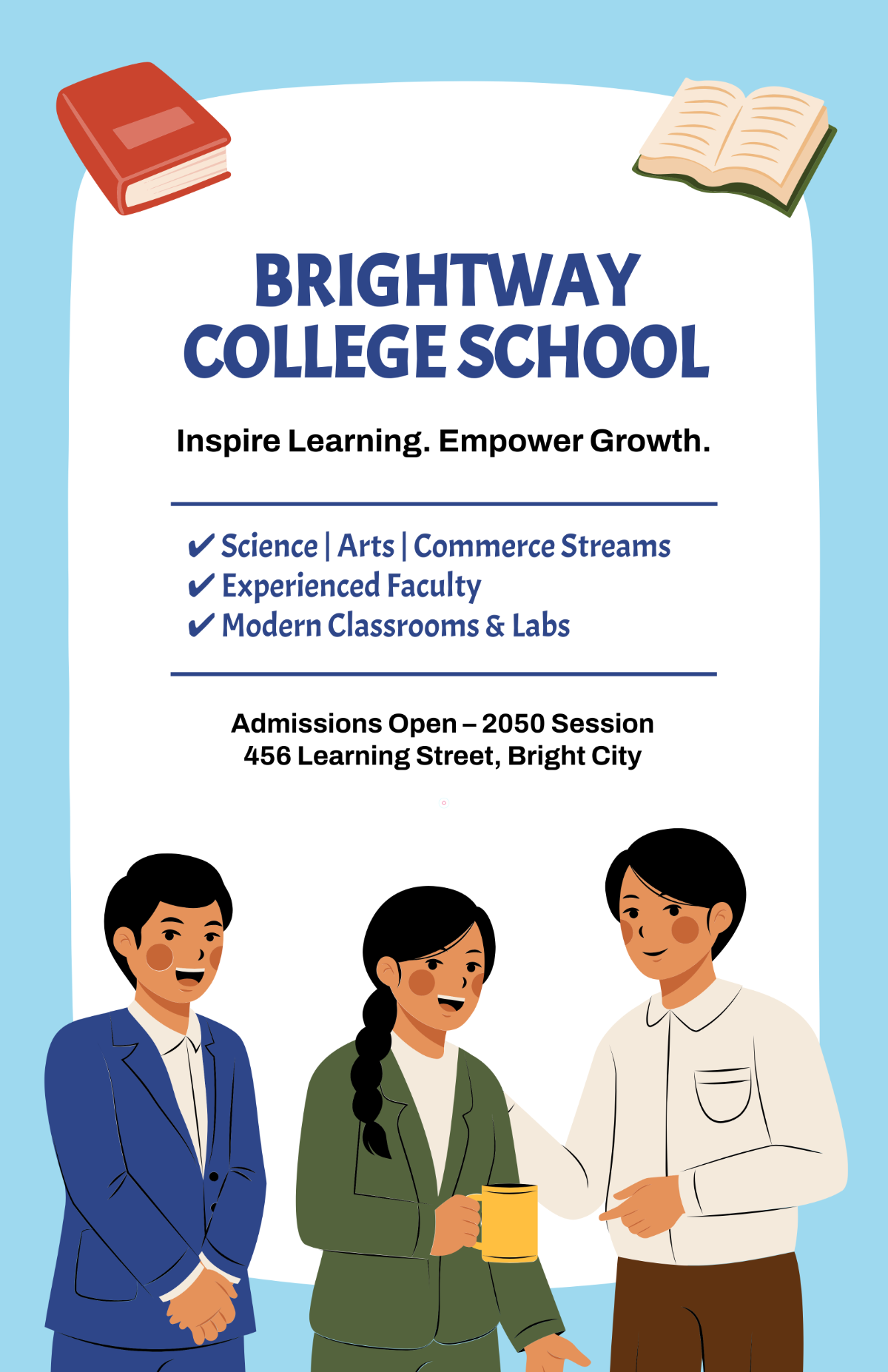 Free College School Poster Template