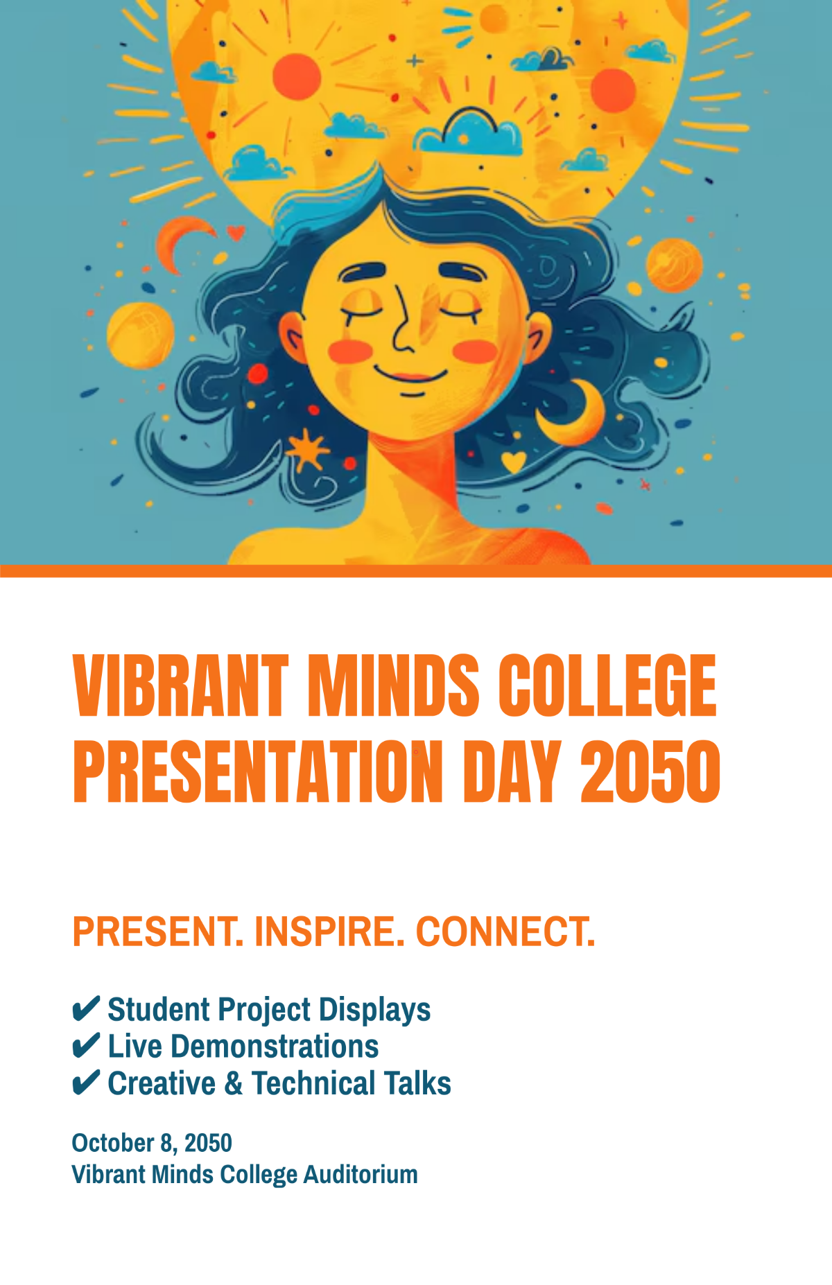 Free Colorful College Presentation Poster Template