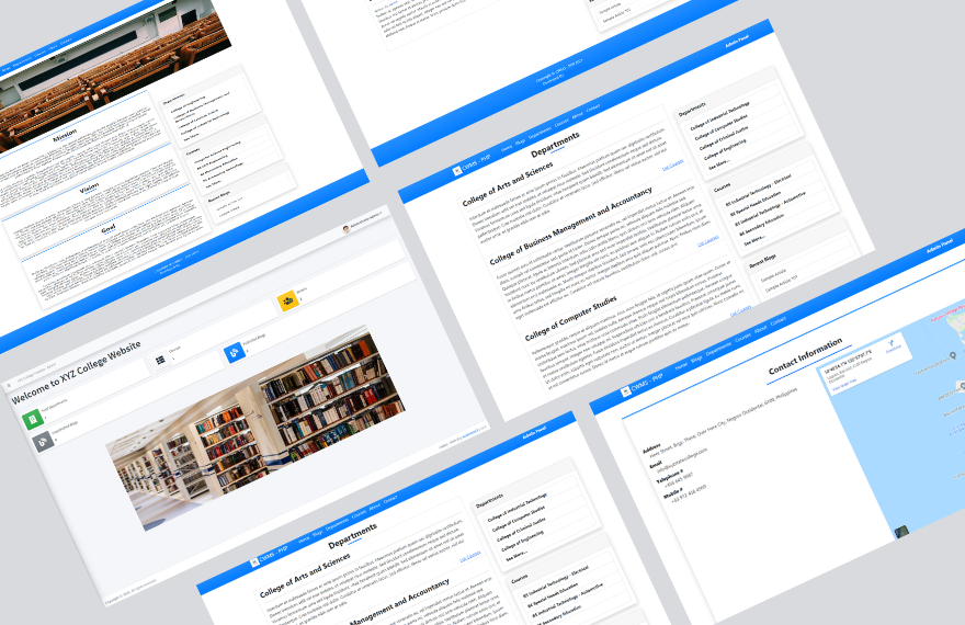 Free College PHP Website Template