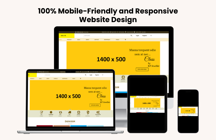 Free Jewellery PHP Website Template