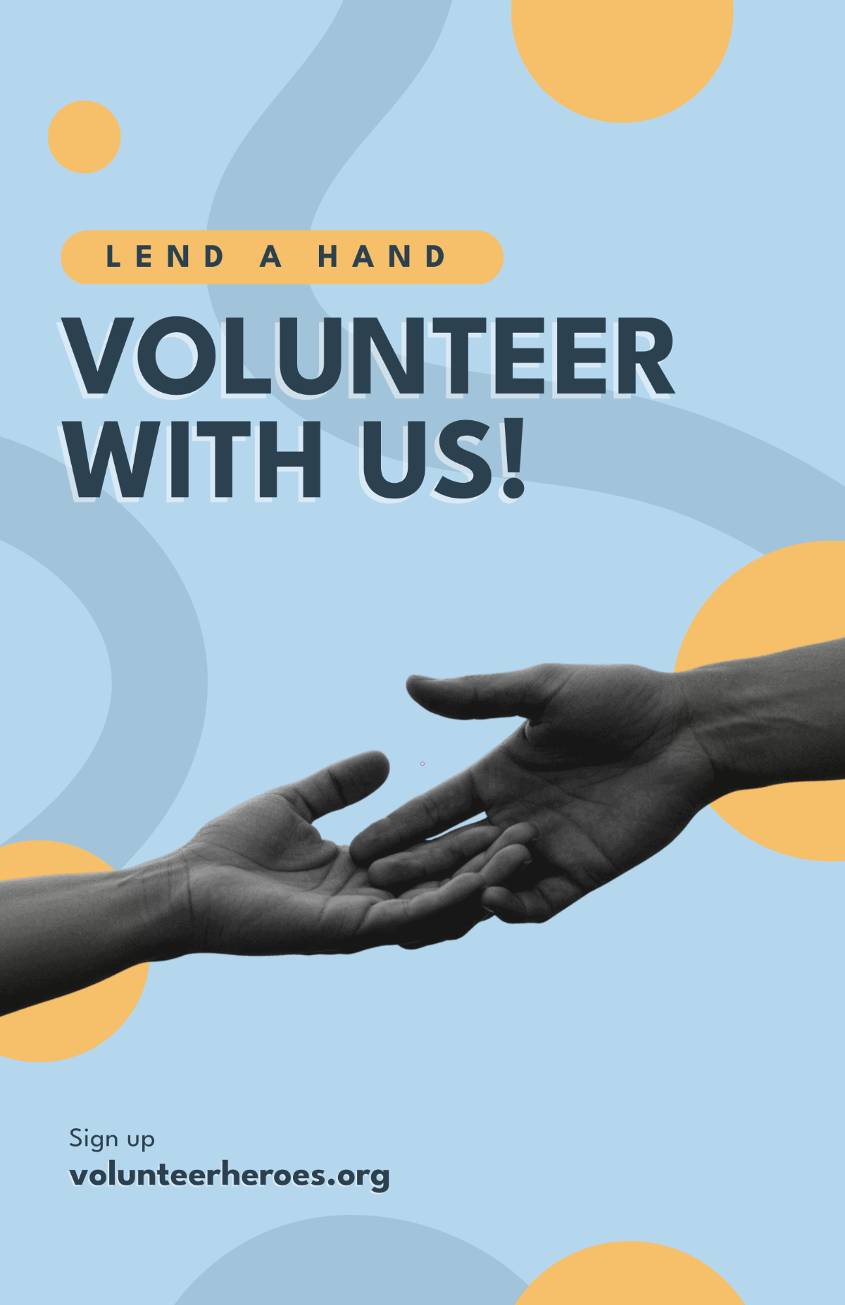 Free Charity Volunteer Poster Template