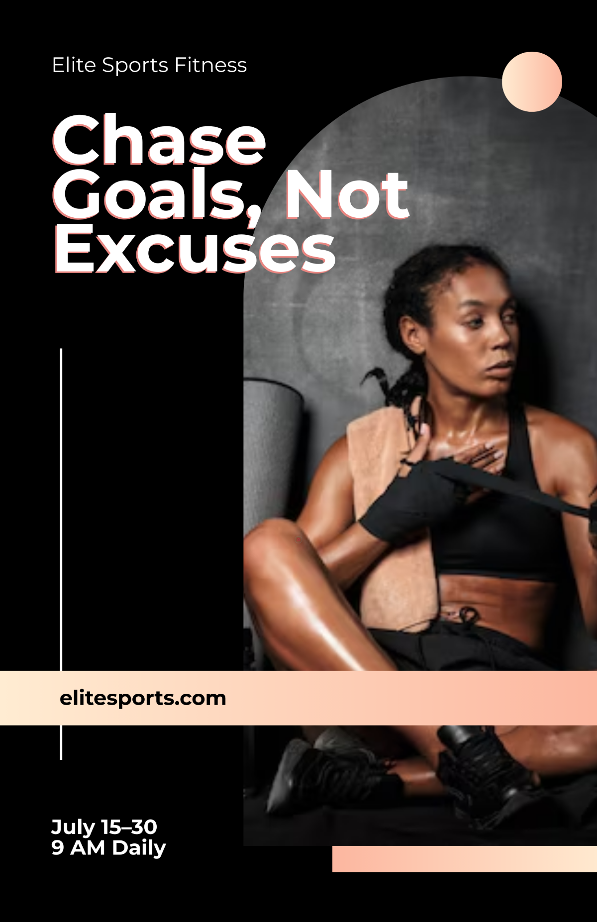 Free Fitness Poster Template