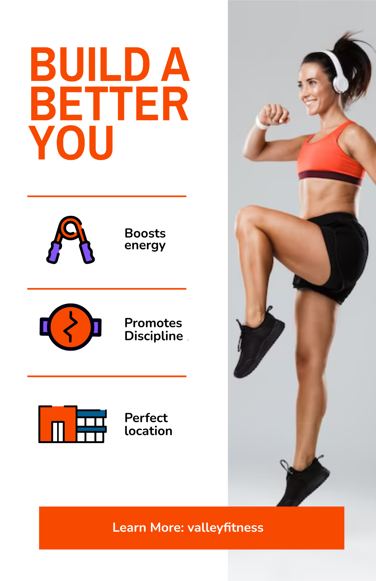 Free Fitness Poster Infographic Template