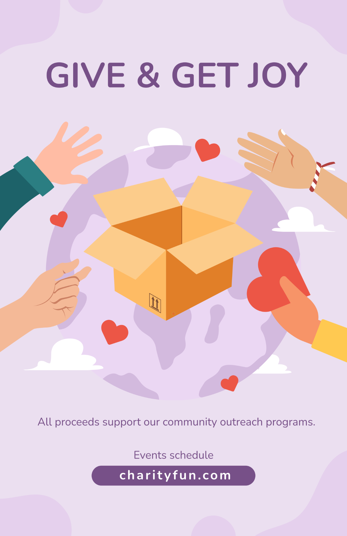 Free Charity Activities Poster Template