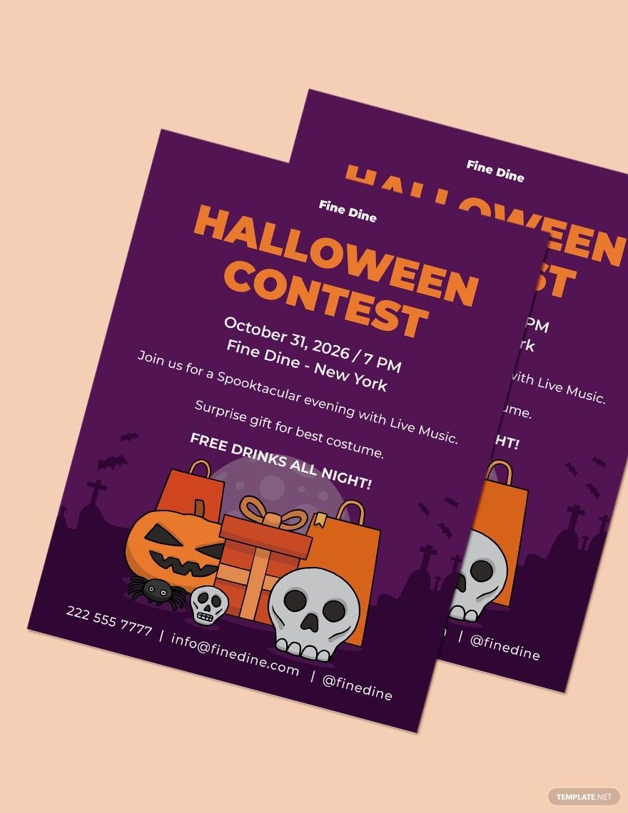 Halloween Contest Flyer Template