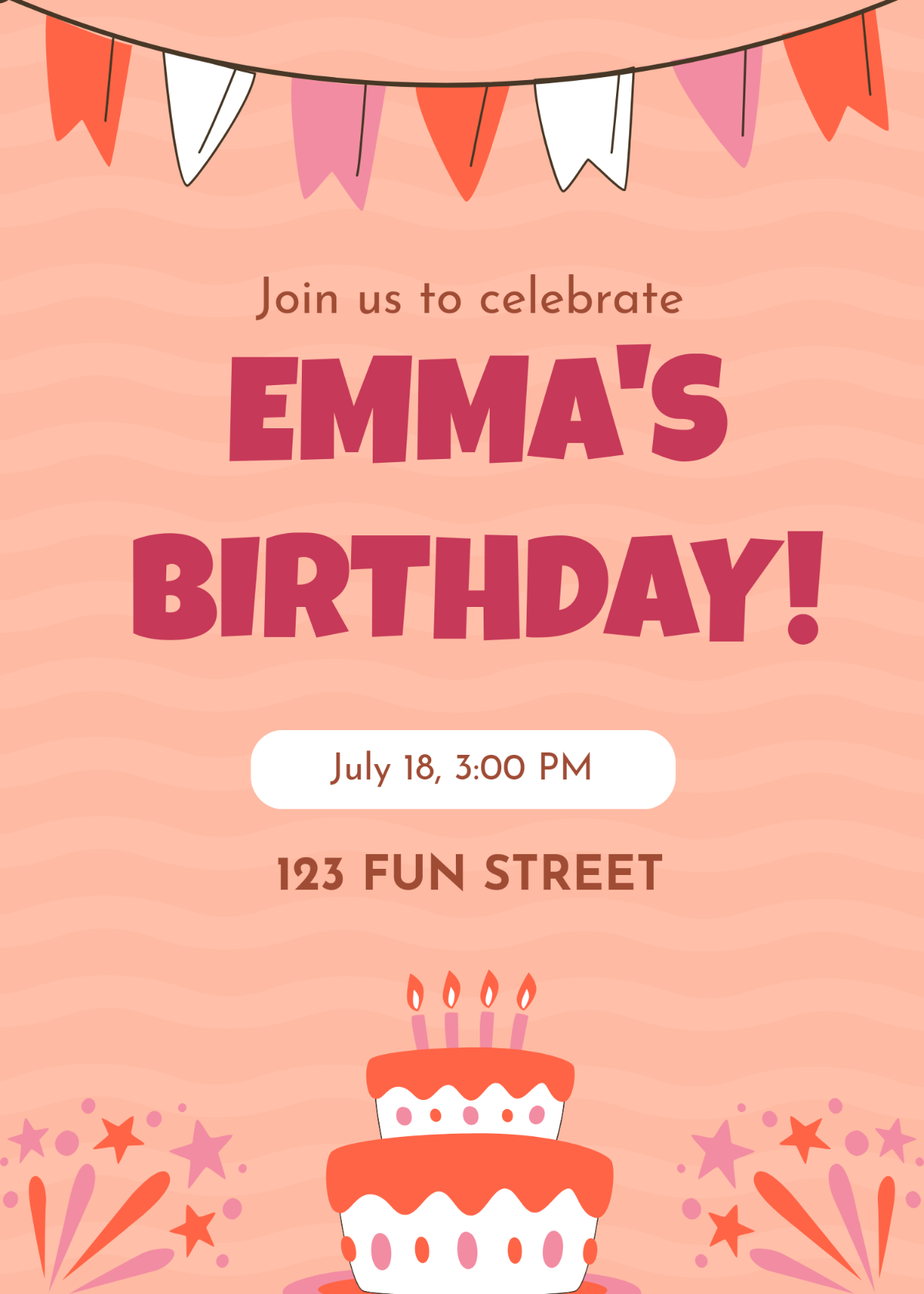 Free Birthday Party Template