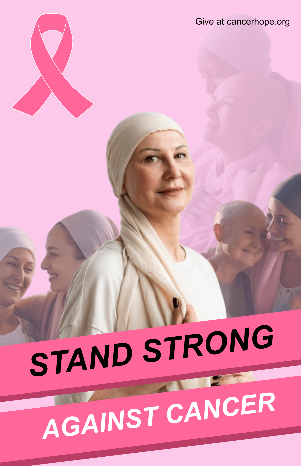 Free Cancer Charity Poster Template to Edit Online
