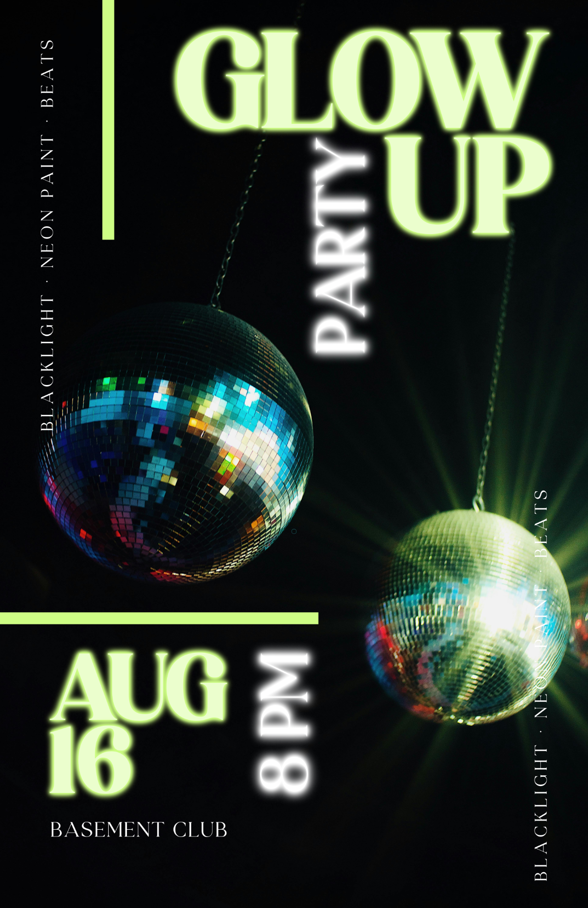 Creative Glow Party Template