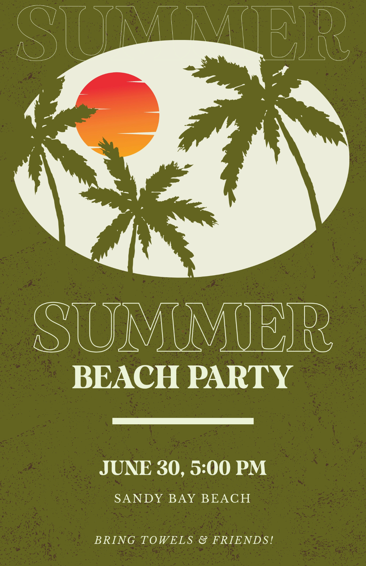Summer Beach Party Template