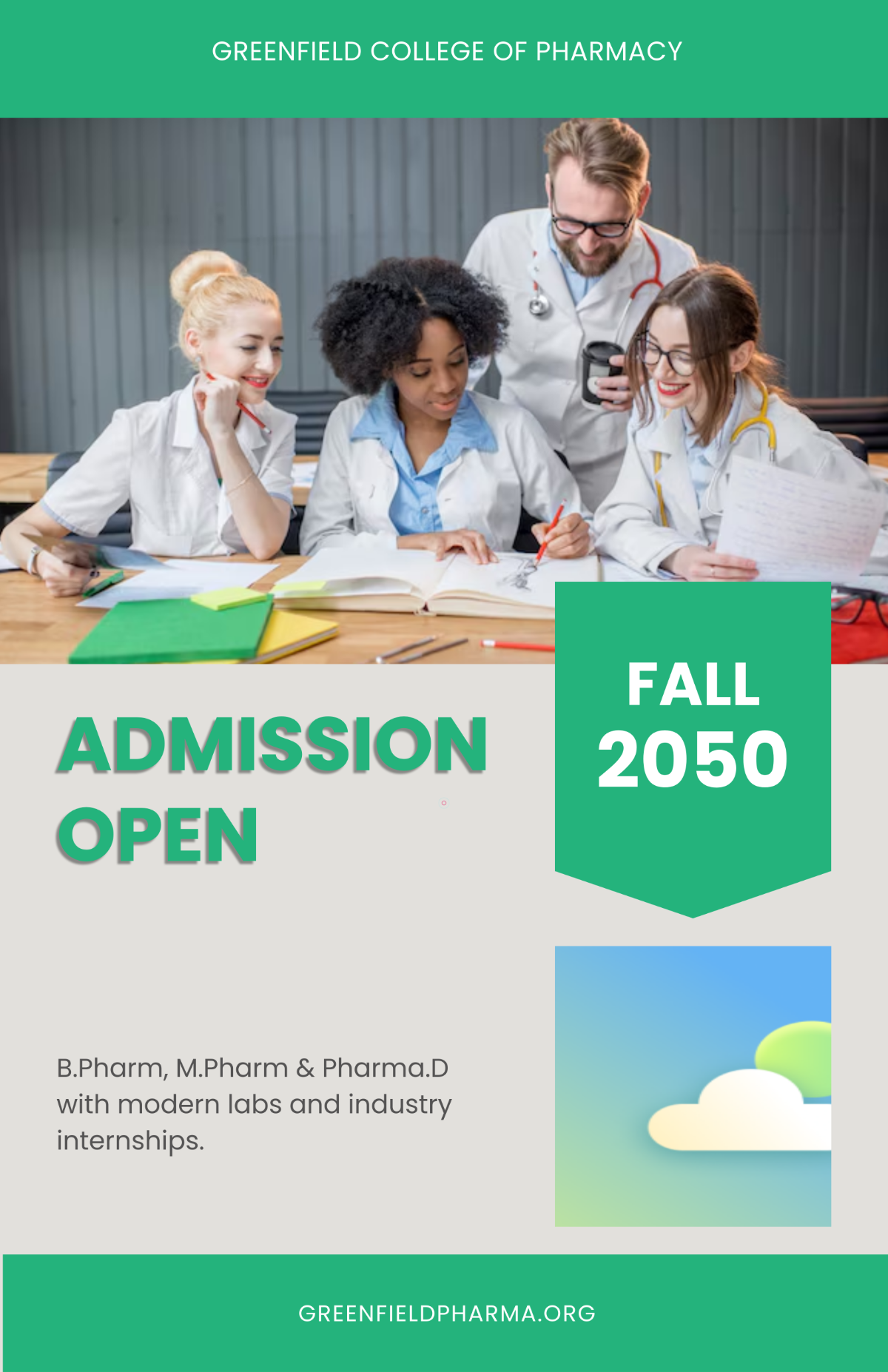 Free College of Pharmacy Poster Template