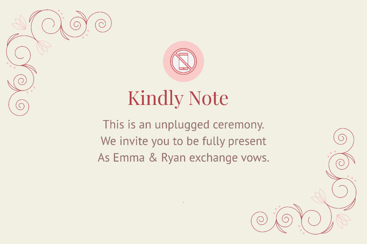 Free Wedding Notice Sign Template