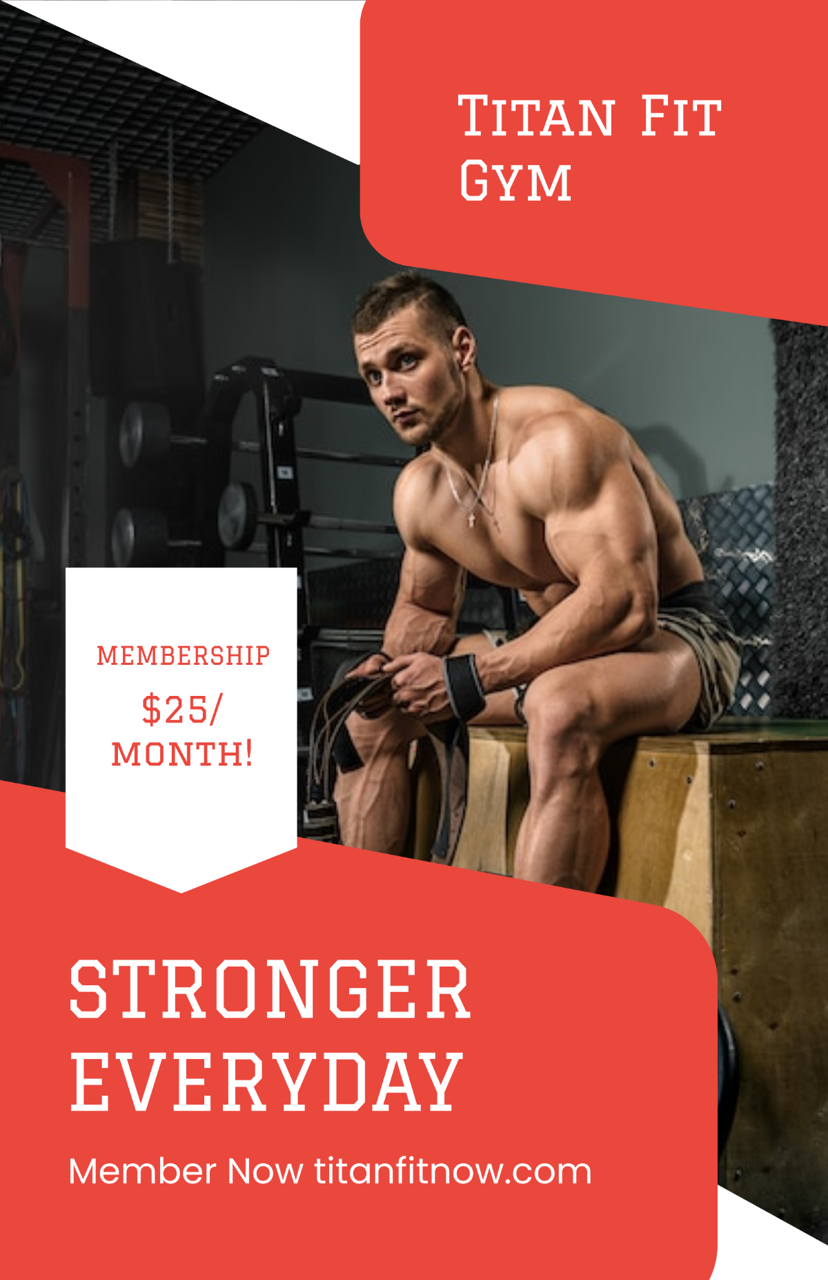 Free Fitness Membership Poster Template