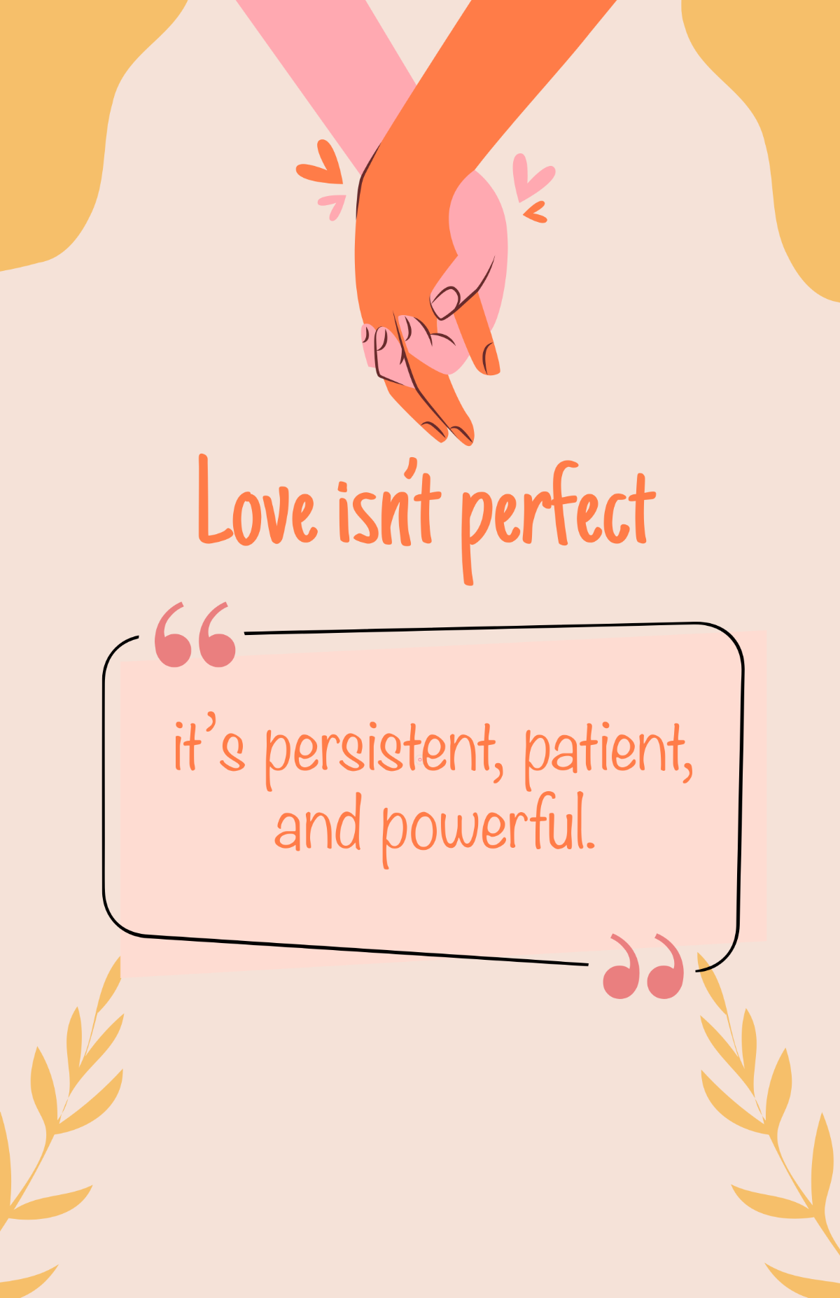 Free Motivational Love Poster Template