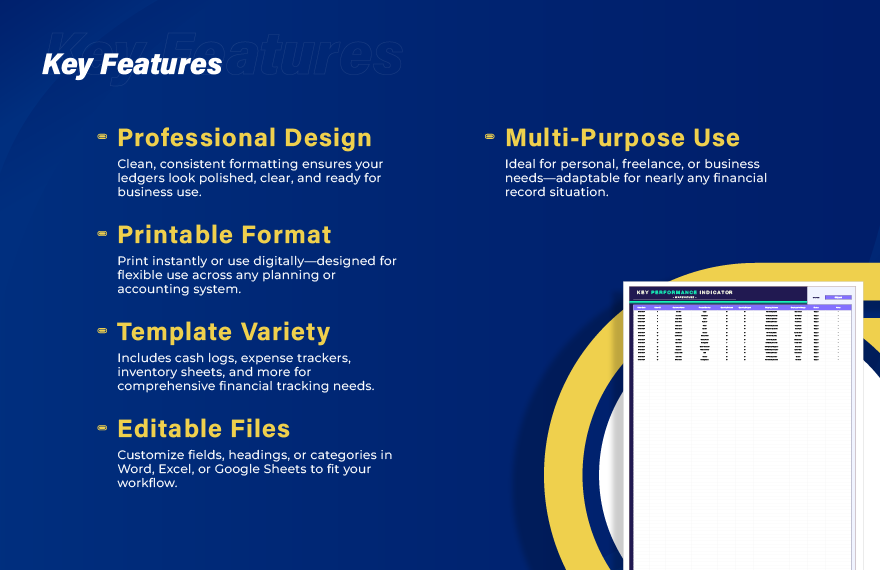 20+ Printable Ledger Book Template Bundle