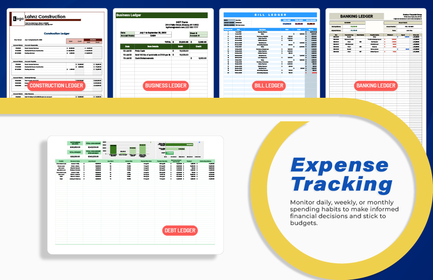 20+ Printable Ledger Book Template Bundle