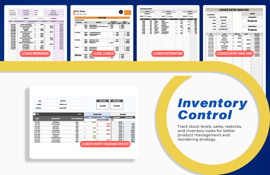 20+ Printable Ledger Book Template Bundle