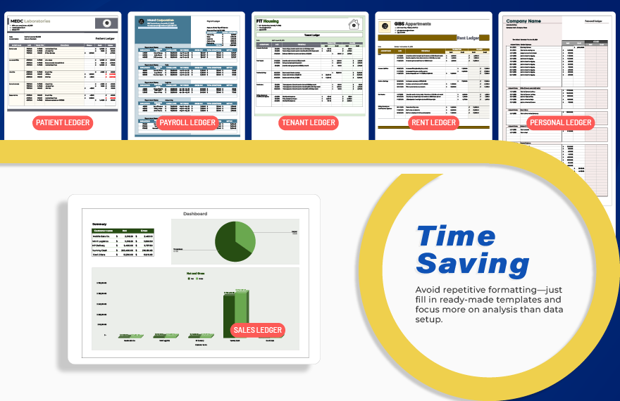 20+ Printable Ledger Book Template Bundle