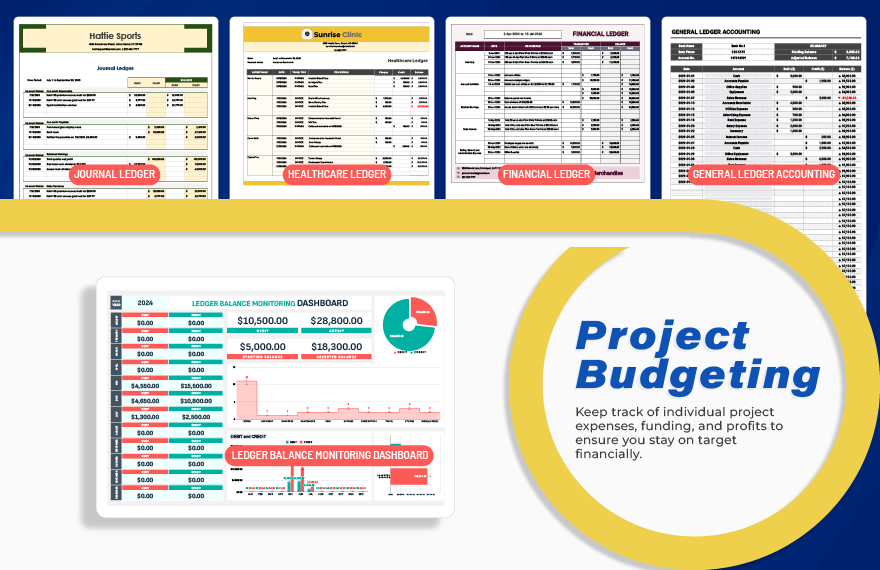 20+ Printable Ledger Book Template Bundle