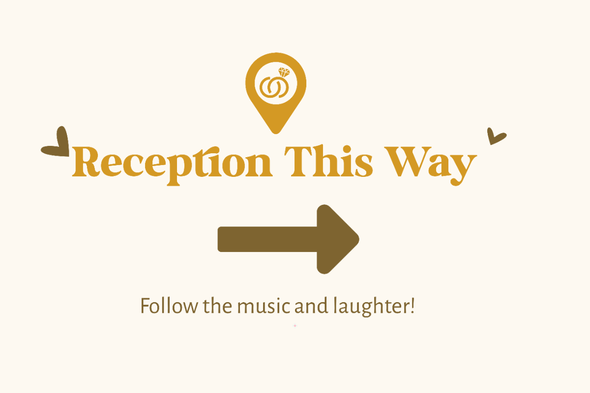 Free Wedding Reception Sign Template