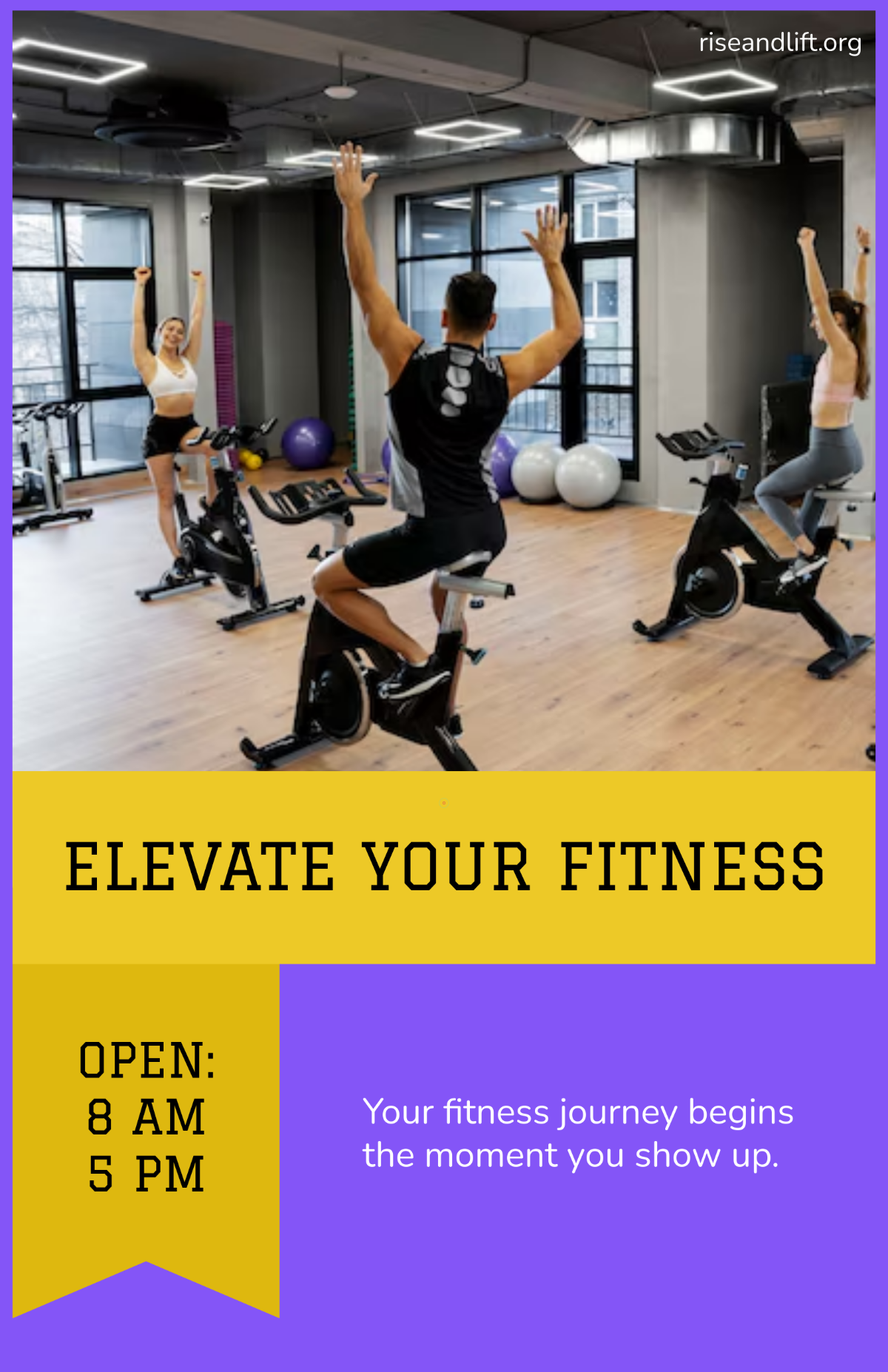 Free Fitness Studio Poster Template