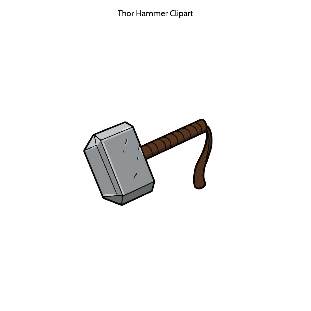 Free Thor Hammer Clipart to Edit Online