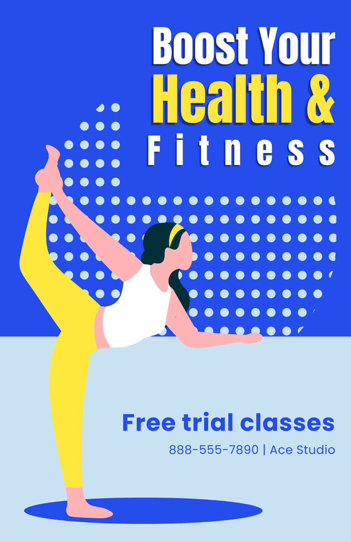 Free Health and Fitness Poster Template