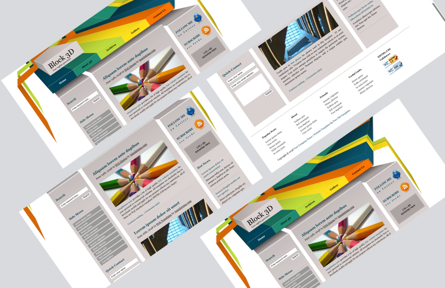 Free 3D PHP Website