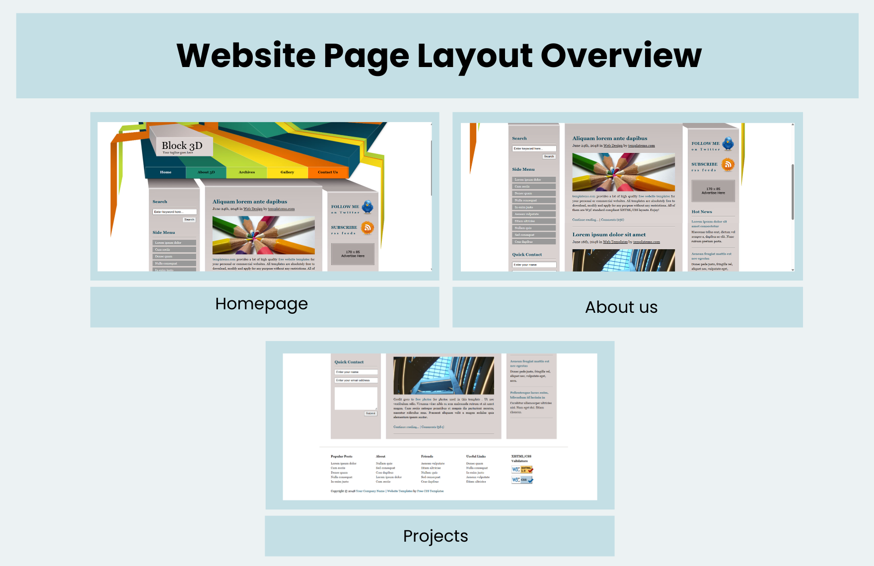 Free 3D PHP Website