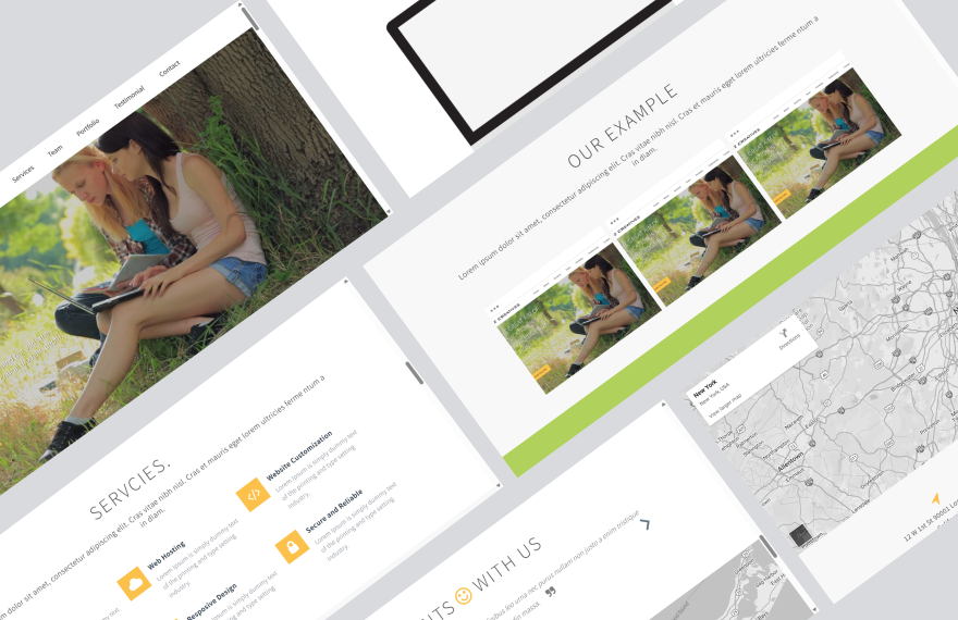 Free Single Page PHP Website template