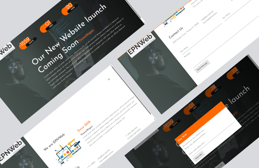Free Coming Soon PHP Website Template