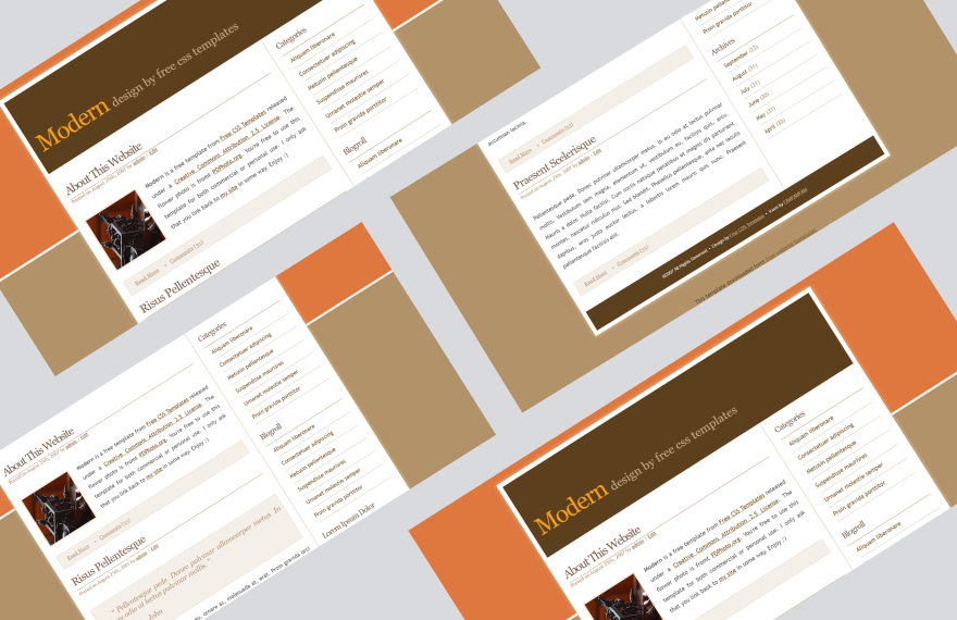 Free Modern PHP Website