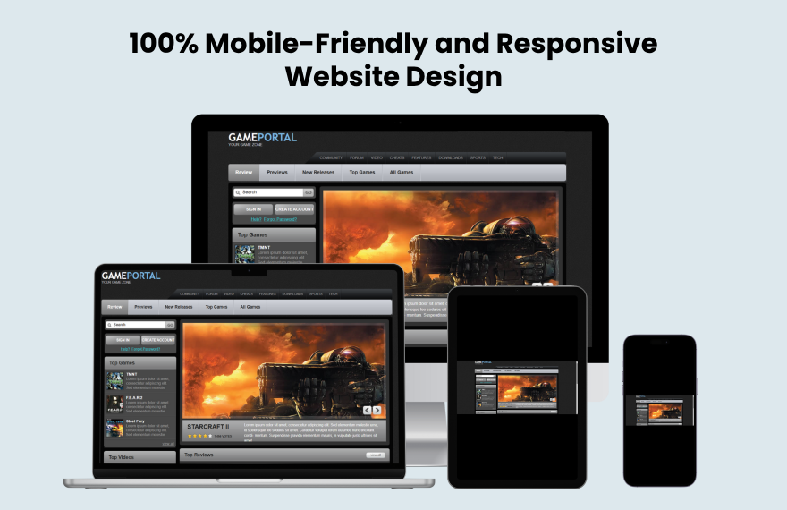 Free Gaming PHP Website