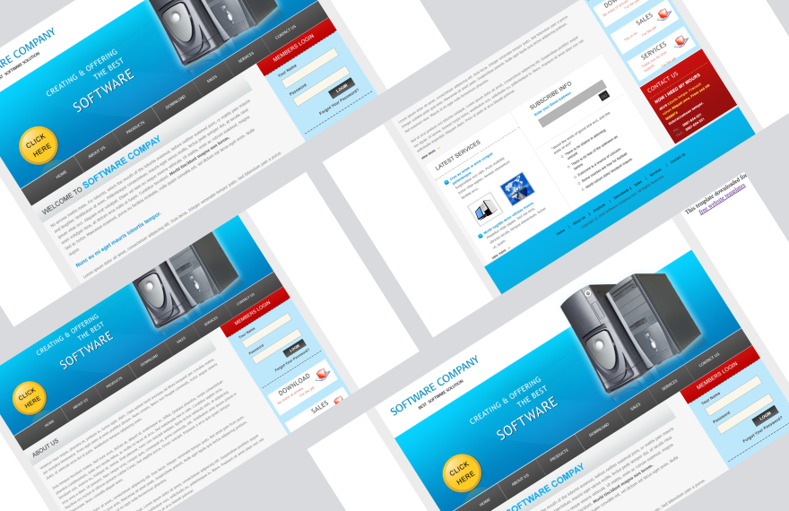 Free IT Company PHP Website