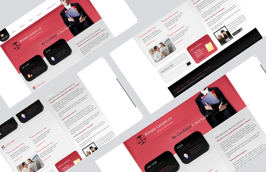 Free Law Firm PHP Website Template