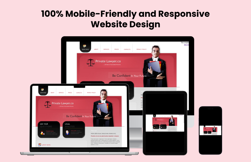 Free Law Firm PHP Website Template