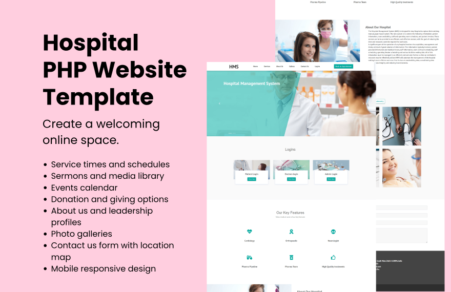 Free Hospital PHP Website in PHP to Download