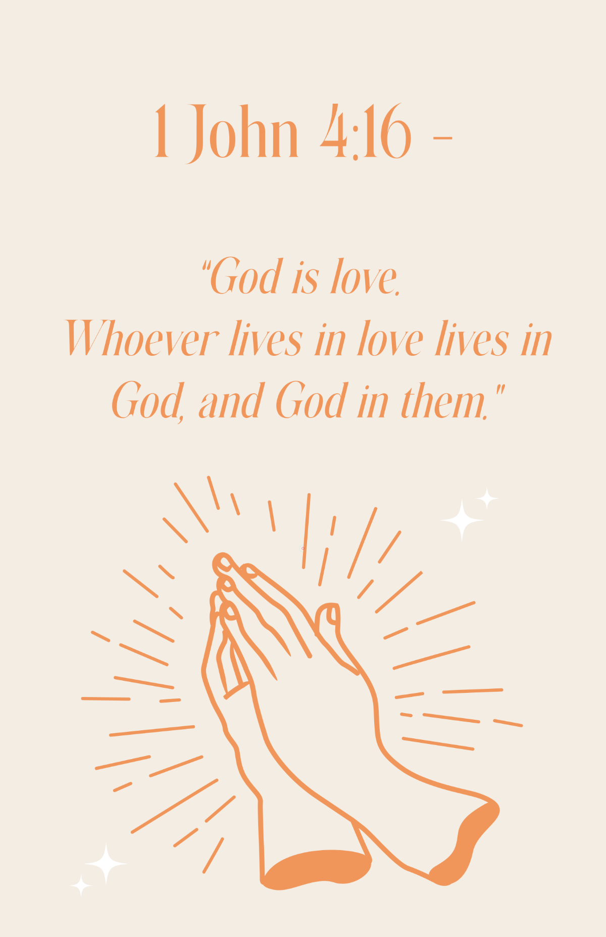Free God is Love Poster Template