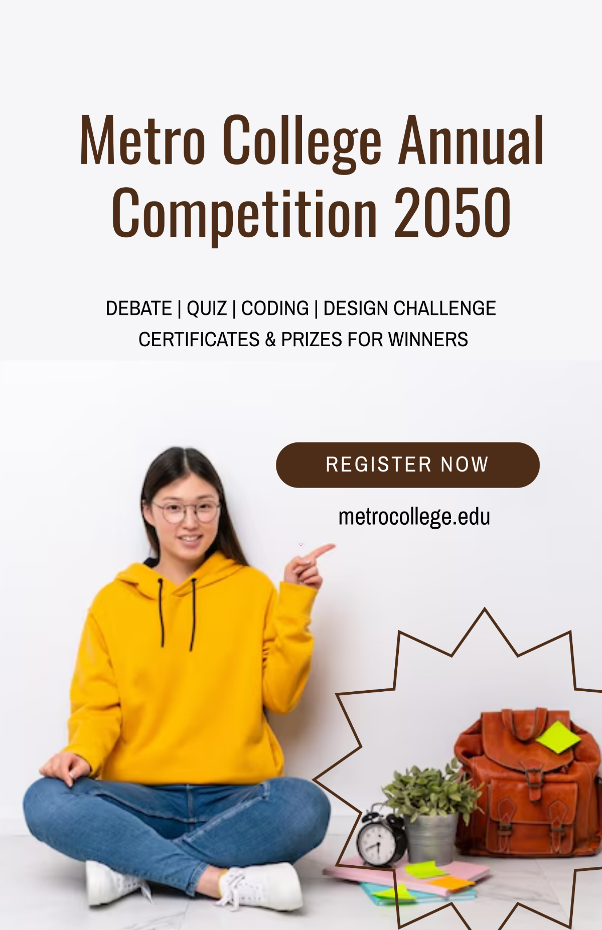 Free College Competition Poster Template
