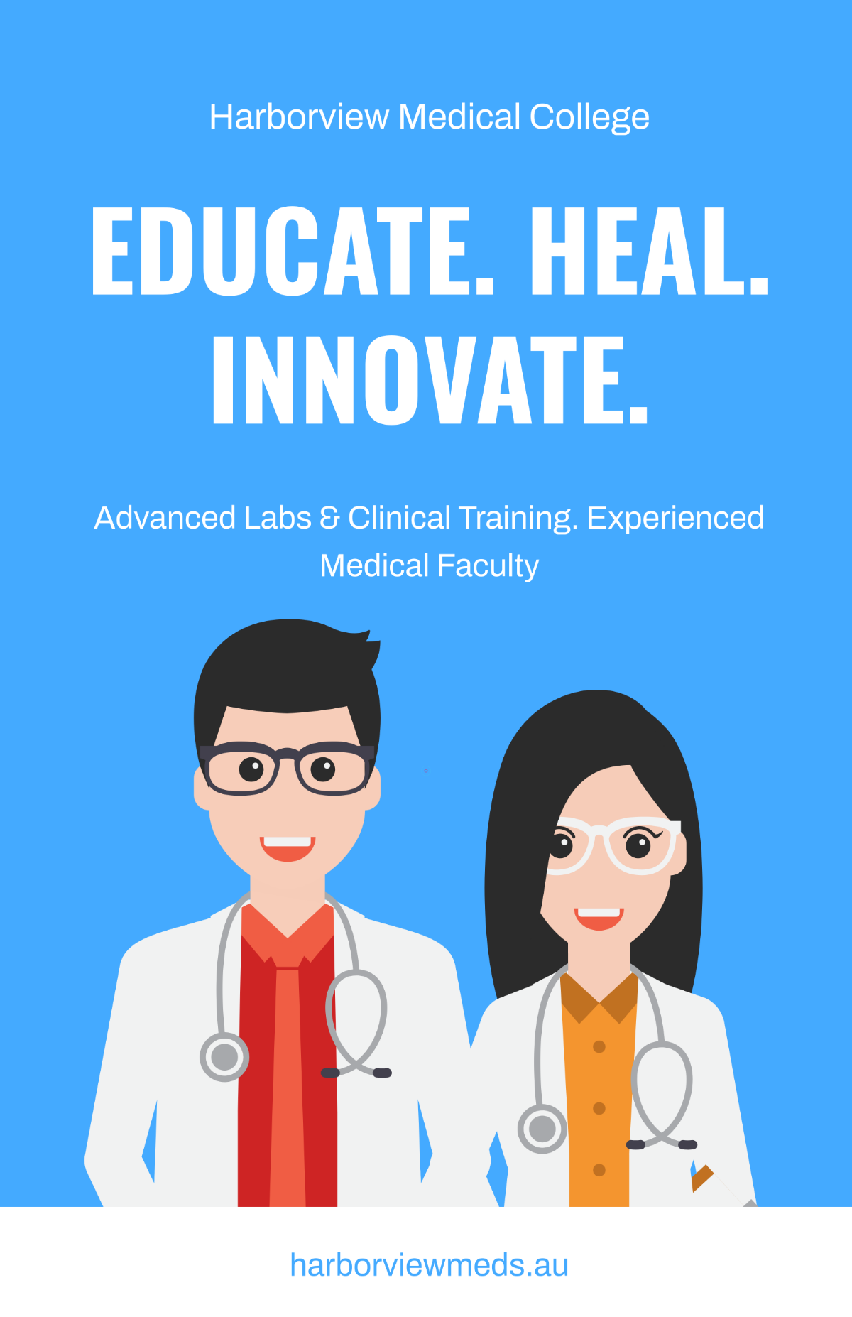 Free Medical College Poster Template